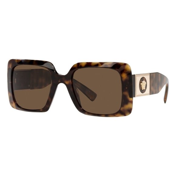 New VERSACE Havana Square VE4405 108/73 Sunglasses Women - Picture 1 of 4